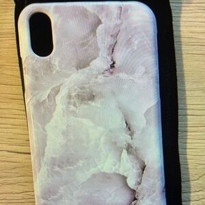 Case-Mate Marble Design Phone Case - White and Black